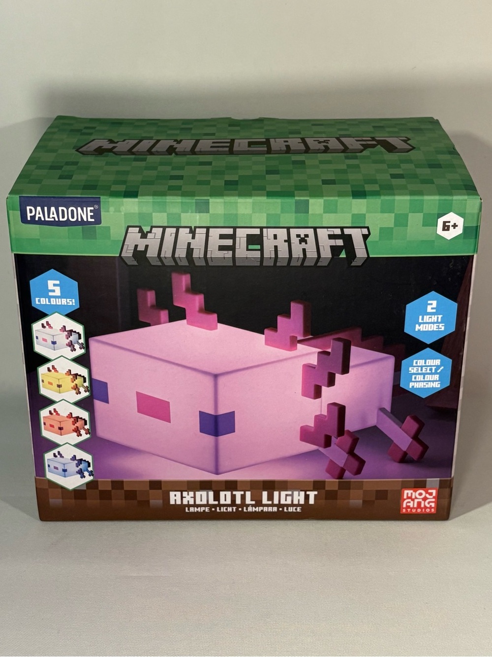 💎 MINECRAFT AXOLOTL LIGHT PALADONE GAMING ACCENT LAMP W/ COLOR CHANGING 💎